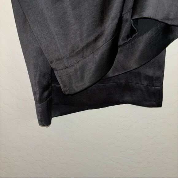 Madewell Harlow Silk Black Wide-Leg Trousers - Picture 8 of 16